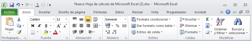Excel 02_04-La barra de opciones
