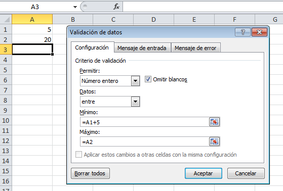 Aprende a validar los datos en Microsoft Excel.