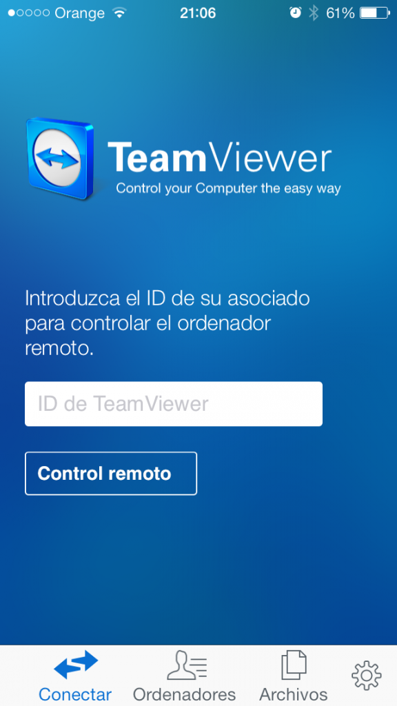 TeamViewer en iPhone