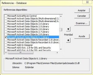 Configurar Microsoft Access para utilizar ADO – Access, Excel, VBA y más
